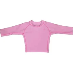 Camisa Iplay Baby &amp; Toddler Manga Longa Logo Rashguard, Rosa Claro