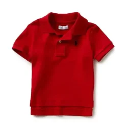 Camisa Polo Interlock Ralph Lauren Baby - Meninos, Vermelha