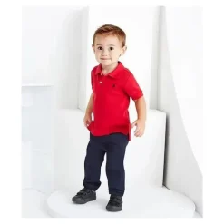 Camisa Polo Interlock Ralph Lauren Baby - Meninos, Vermelha