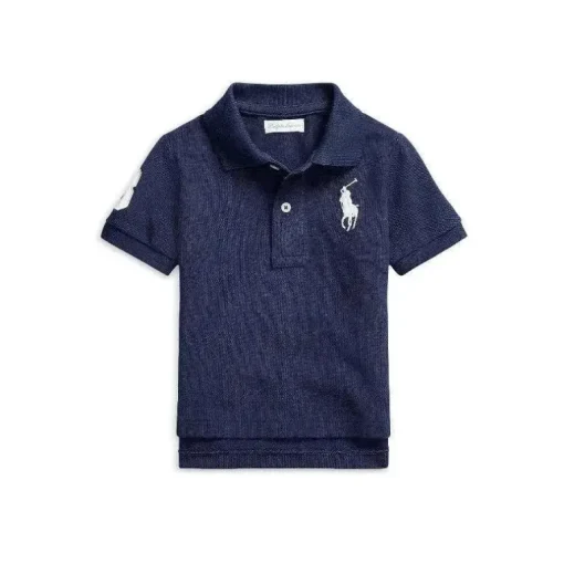 Camisa Polo Ralph Lauren Baby - Boys Big Pony, Marinha Francesa