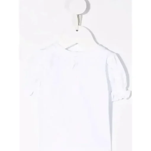 Camiseta bufante Moschino bebê menina com elefante, amarelo