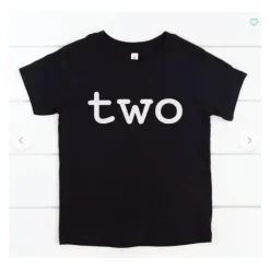 Camiseta Eden &amp; Eve Two Toddler - Preta