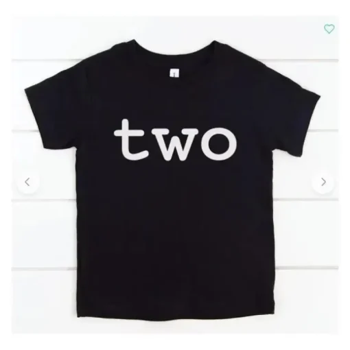 Camiseta Eden &amp; Eve Two Toddler - Preta