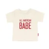 Camiseta infantil 97 Design &amp; Co - All American Babe, 4 de julho