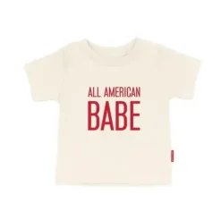 Camiseta infantil 97 Design &amp; Co - All American Babe, 4 de julho