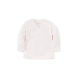 Camiseta Kissy Kissy Pointelle manga longa cruzada, rosa