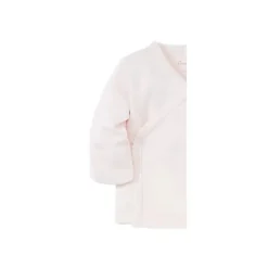 Camiseta Kissy Kissy Pointelle manga longa cruzada, rosa