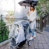 Capa de chuva universal para carrinho de criança JL Childress, Mickey metálico