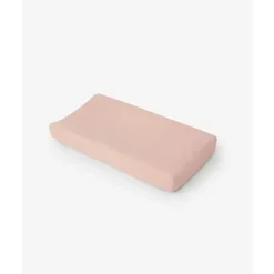 Capa de trocador de musselina de algodão de unicórnio - pétala de rosa