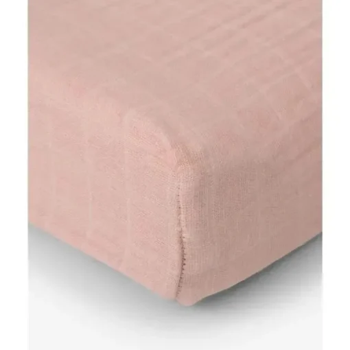 Capa de trocador de musselina de algodão de unicórnio - pétala de rosa