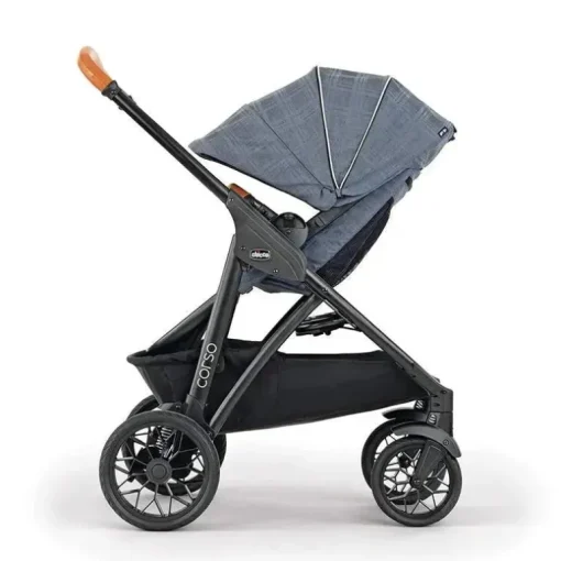 Carrinho Chicco Corso Le Modular Quick-Fold, Carrinho Chicco Corso, Preto - Estúdio