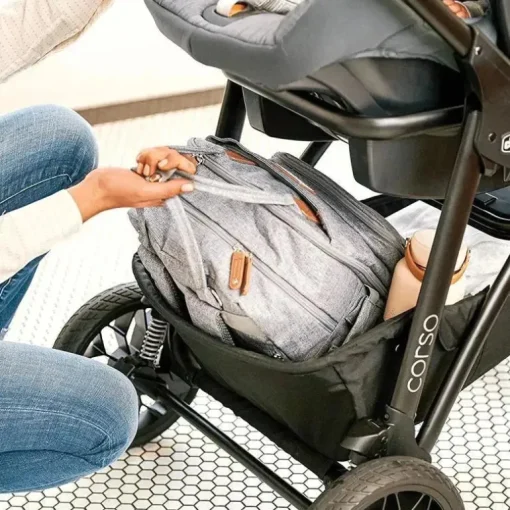 Carrinho Chicco Corso Le Modular Quick-Fold, Carrinho Chicco Corso, Preto - Estúdio