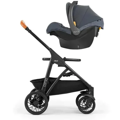 Carrinho Chicco Corso Le Modular Quick-Fold, Carrinho Chicco Corso, Preto - Estúdio