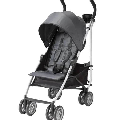 Carrinho compacto Safety 1St - Step Lite, estrutura leve em alumínio, Greyhound