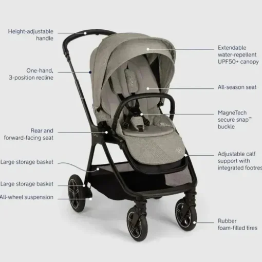 Carrinho de Bebê Nuna Triv Bmw Graphene