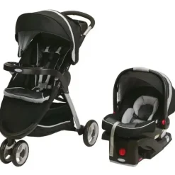 Carrinho de passeio Graco FastAction Fold Sport Click Connect Travel System - Gotham