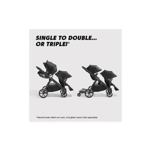 Carrinho Duplo Baby Jogger City Select 2 - Lunar Preto