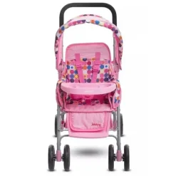 Carrinho Tandem Joovy Toy Doll Caboose, ponto rosa