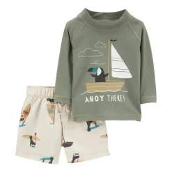 Carters - Baby Boy 2Pk Puffin Puffin Conjunto Rashguard