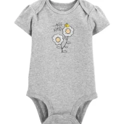 Carter's - Body Original Bee Kind Baby Girl, Cinza