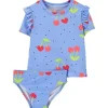 Carters - Conjunto de guarda-chuva de bebê menina cereja 2 unidades, azul