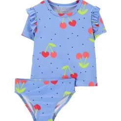 Carters - Conjunto de guarda-chuva de bebê menina cereja 2 unidades, azul