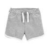 Carters - Shorts de moletinho francês para bebê menino, cinza