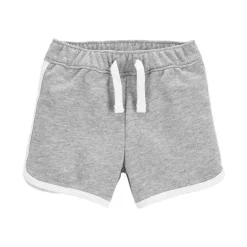 Carters - Shorts de moletinho francês para bebê menino, cinza