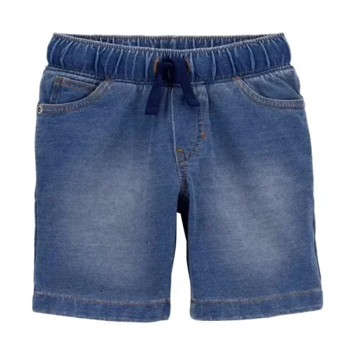 Carter's - Shorts Terry Francês Chambray Baby Boy, Jeans