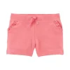 Carters - Shorts Terry Francês Rosa para Bebê Menina