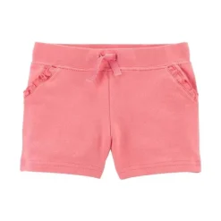 Carters - Shorts Terry Francês Rosa para Bebê Menina