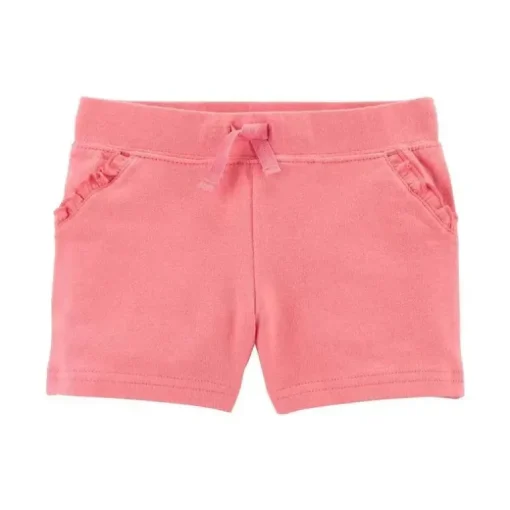 Carters - Shorts Terry Francês Rosa para Bebê Menina