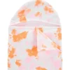 Carters - Toalha bebê menina tie dye com capuz, rosa/laranja