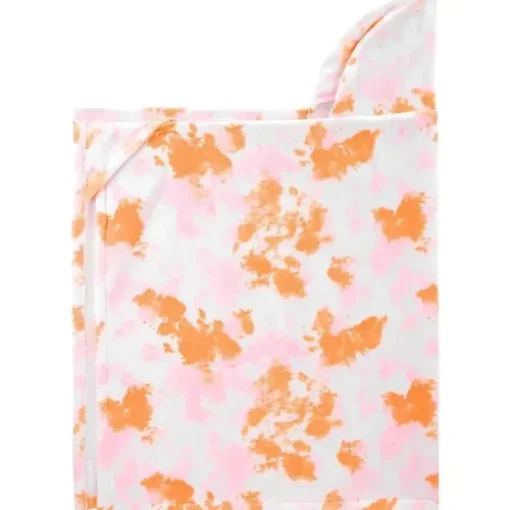 Carters - Toalha bebê menina tie dye com capuz, rosa/laranja