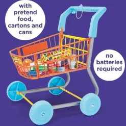 Casdon - carrinho de compras de brinquedo colorido para crianças a partir de 3 anos