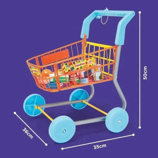 Casdon - carrinho de compras de brinquedo colorido para crianças a partir de 3 anos