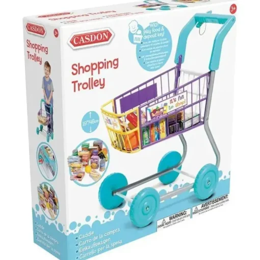 Casdon - carrinho de compras, brinquedo colorido para crianças a partir de 3 anos