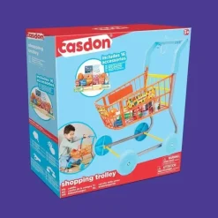 Casdon - carrinho de compras de brinquedo colorido para crianças a partir de 3 anos