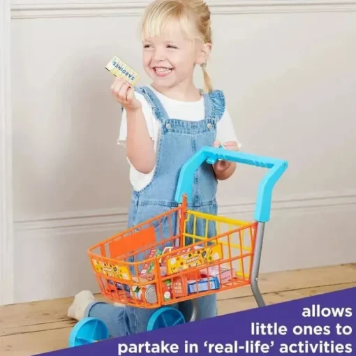 Casdon - carrinho de compras de brinquedo colorido para crianças a partir de 3 anos