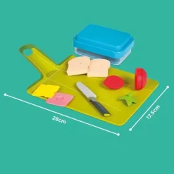 Casdon - Conjunto de preparação de almoço de brinquedo Joseph Joseph GoEat para crianças a partir de 2 anos, com comida cortável