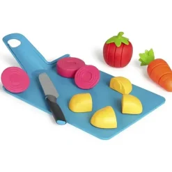 Casdon - Conjunto de tábua de cortar brinquedo Joseph Chop2Pot para crianças a partir de 3 anos, inclui comida cortável