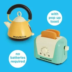 Casdon - Torradeira e chaleira Morphy Richards, brinquedo interativo para crianças de 3 anos