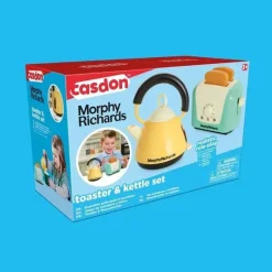 Casdon - Torradeira e chaleira Morphy Richards, brinquedo interativo para crianças de 3 anos