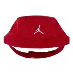 Chapéu balde e body Jordan para bebês meninos, caixa de presente vermelha, conjunto de 2 peças