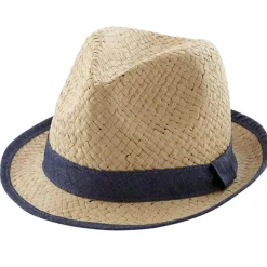 Chapéu Fedora Mud Pie Tan Staw, 2T-5T