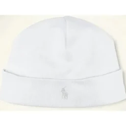 Chapéu Interlock de Algodão Ralph Lauren, Branco