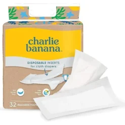 Charlie Banana - 32 inserções de algodão descartáveis