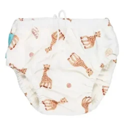 Charlie Banana - Fralda de banho reutilizável Sophie la Girafe Classic