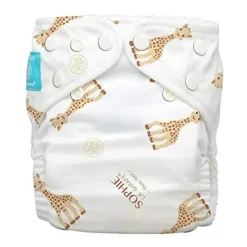 Charlie Banana - Sophie La Girafe Baby Fleece Reutilizável e Lavável Sistema de Fraldas de Pano