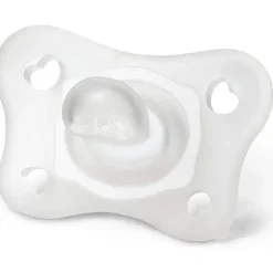 Chicco - 2 Pk Physioforma Silicone Mini Chupeta Ortodôntica Transparente, 0/2M